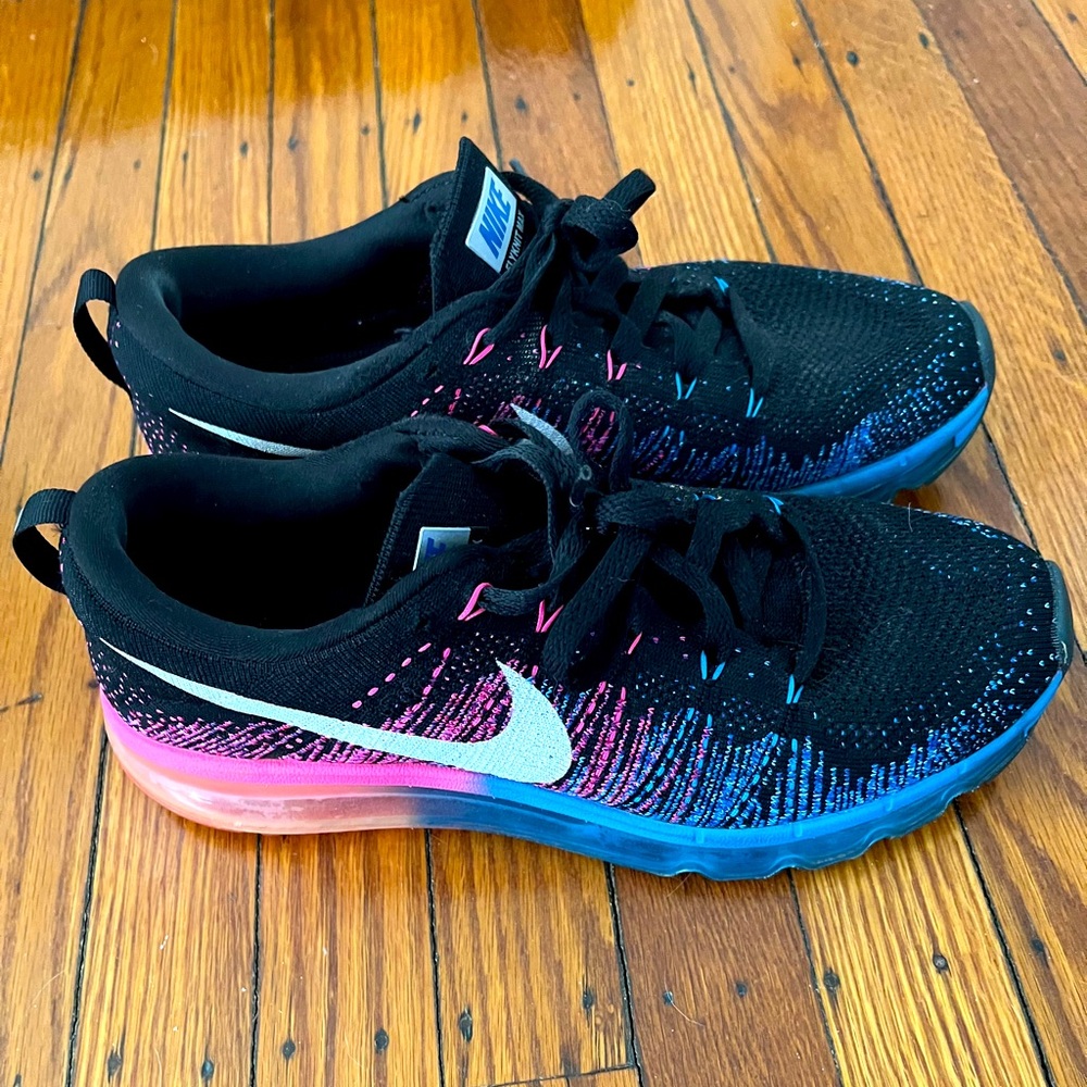 Black pink and blue air max